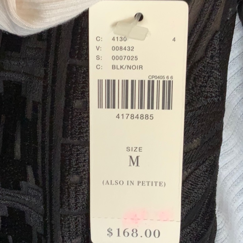 NWT Anthropologie slip dress black and pink size medium - Picture 15 of 15